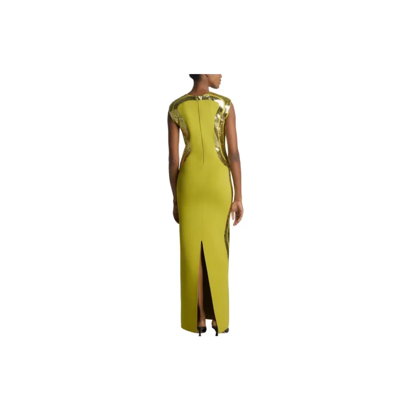 St. John Sequin-design Maxi Dress-1
