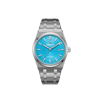 OBLVLO Mechanical Movement Watch Men's Watches White Dial