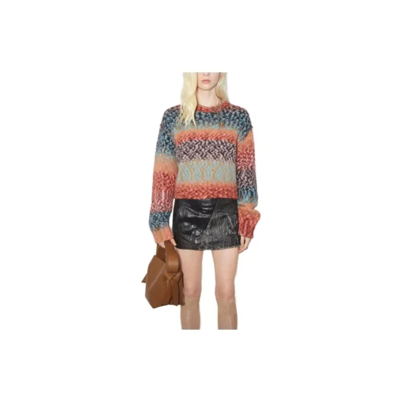 Acne Studios Patterned Intarsia Knit Crewneck Jumper-1
