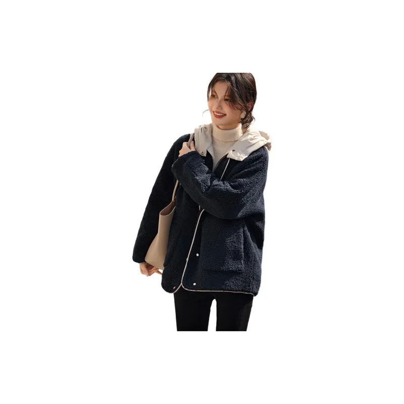 XWI Puffer Jacket Women's Navy Blue-2