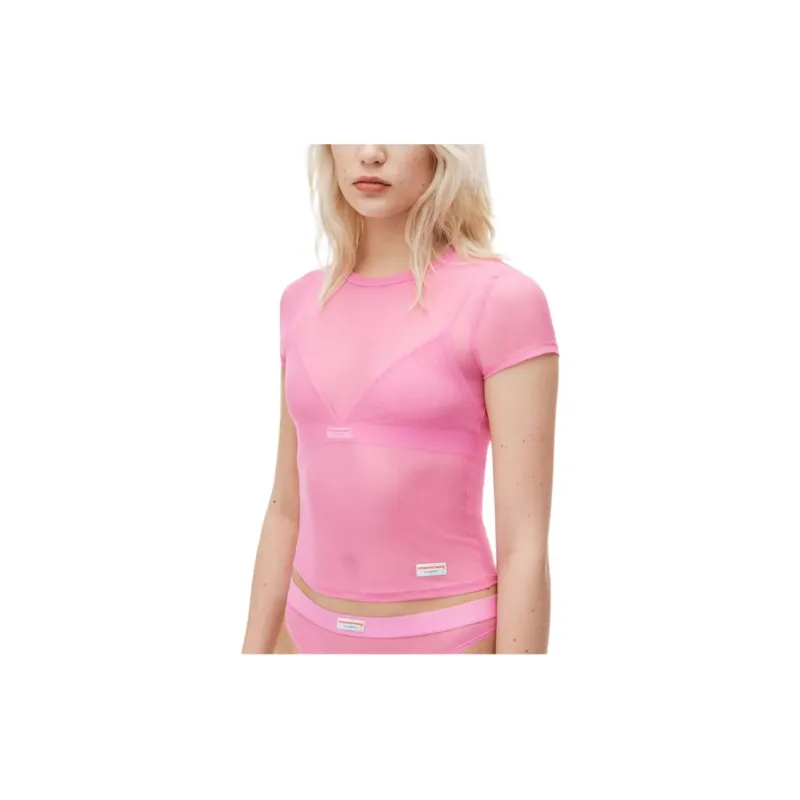 Alexander Wang SS24 Regular T Shirt Women's Bright Pink-3
