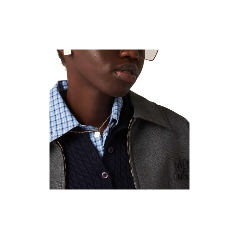 MIU MIU Jackets & Coats Women's Slate Gray-3