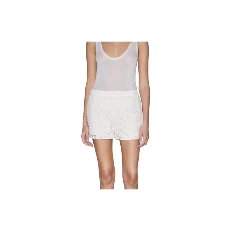 GUCCI Flower Lace Pants 'Off White'-3
