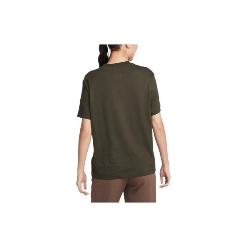 Nike T Shirts Women's Olive Green-2