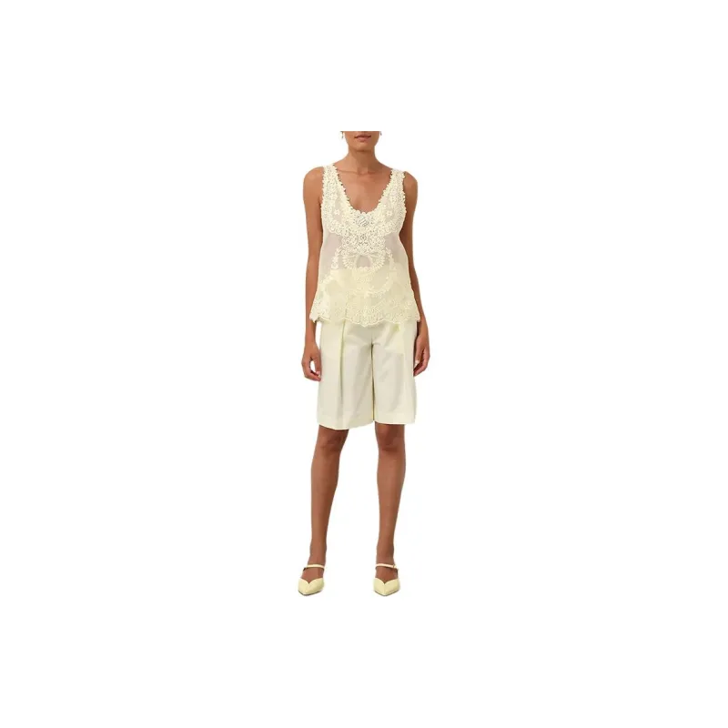 Zimmermann Natura Lace-Patch Tank Top-2