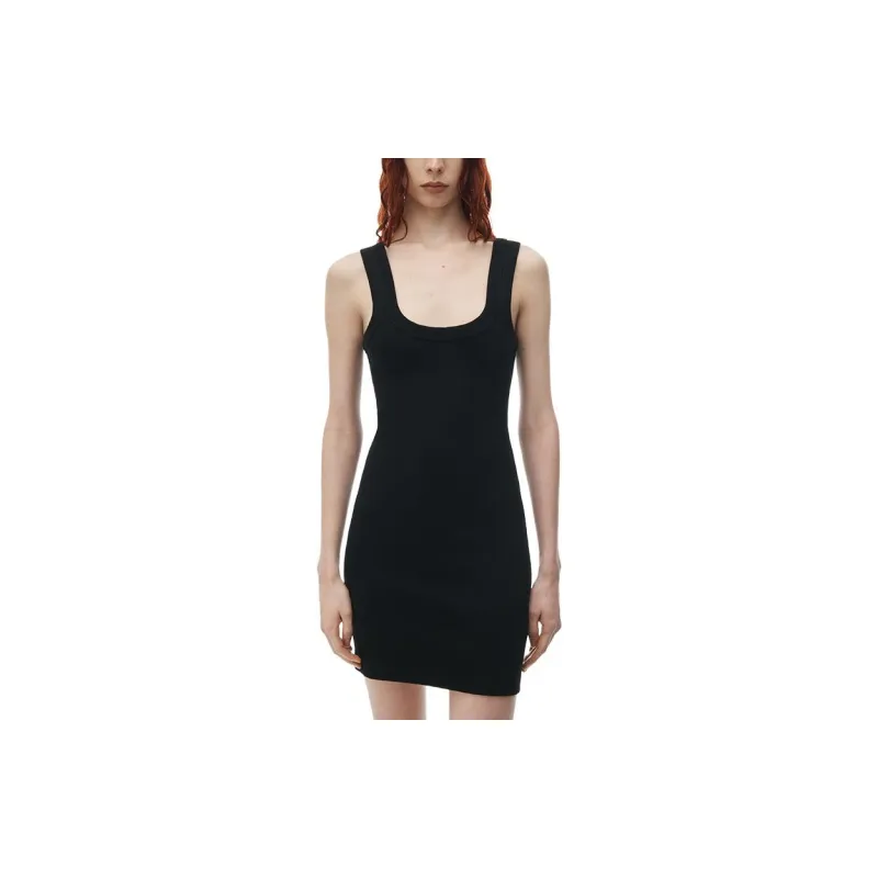 Alexander Wang Logo Embossed Mini Tank Dress-1