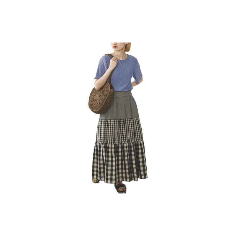 Beams Casual Long Skirts Women's Light Umber-1