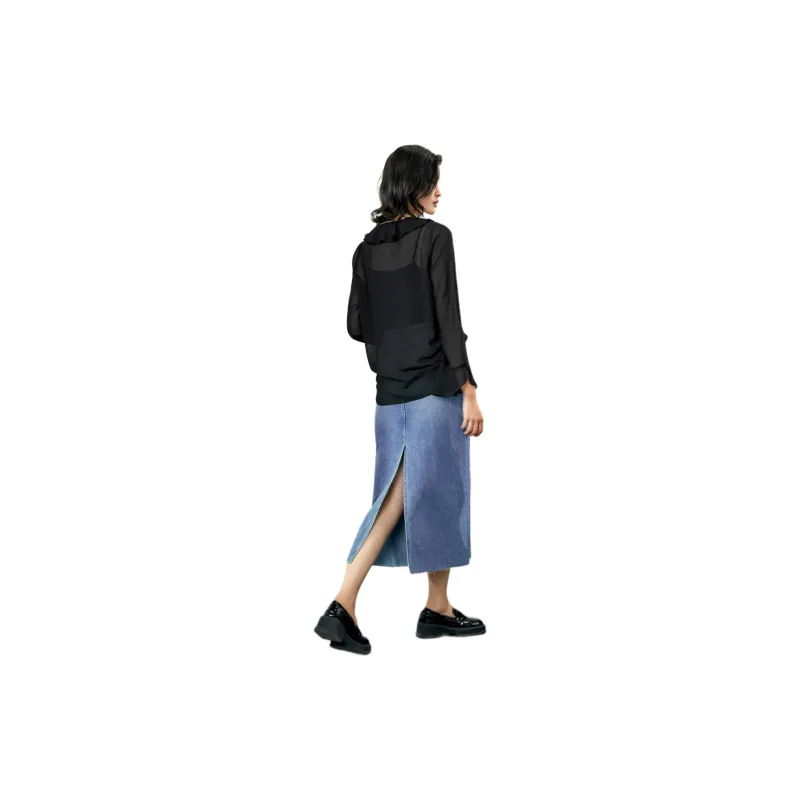 TKY SHOP Shirt Women's Intellectual Black-3