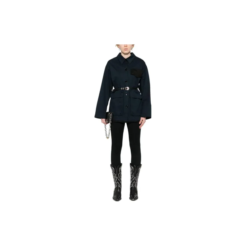 Dorothee Schumacher Belted Cotton Shirt Jacket-1