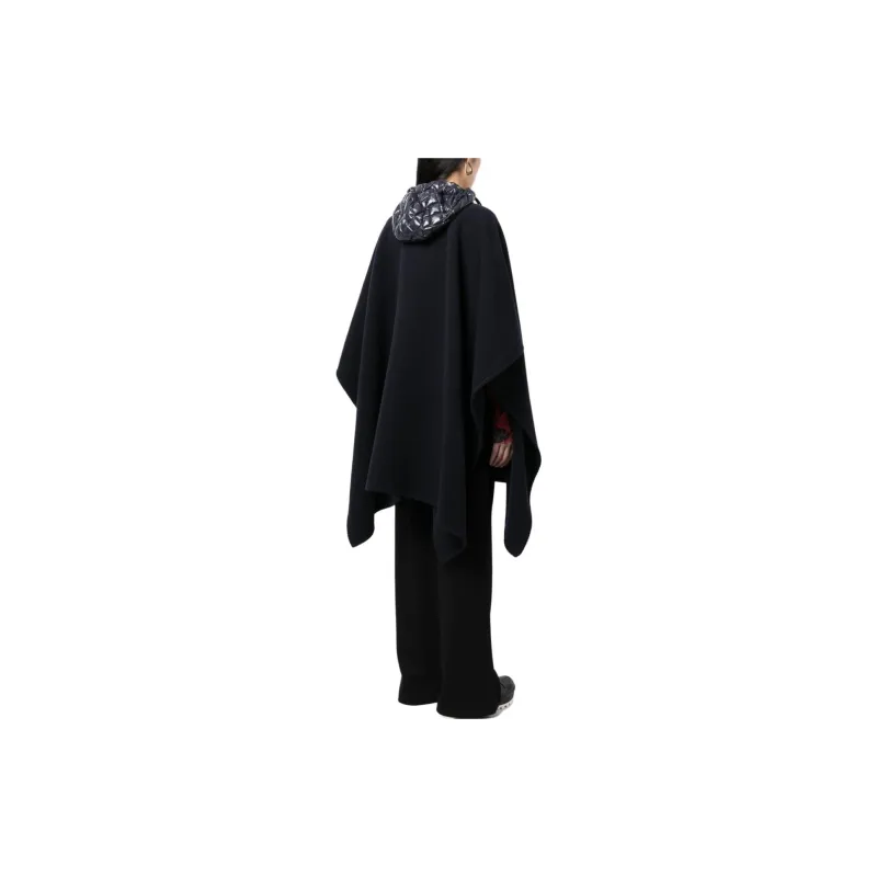 Moncler Logo-patch Felted Wool Cape-2
