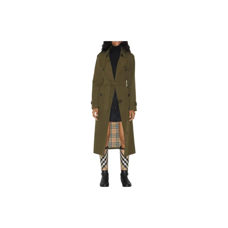 Burberry Coats Women's Olive Green-1