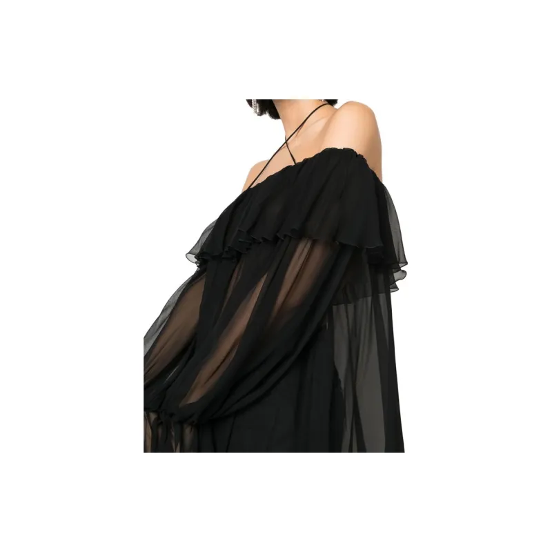 Blumarine Off Shoulder Ruffled Top-3