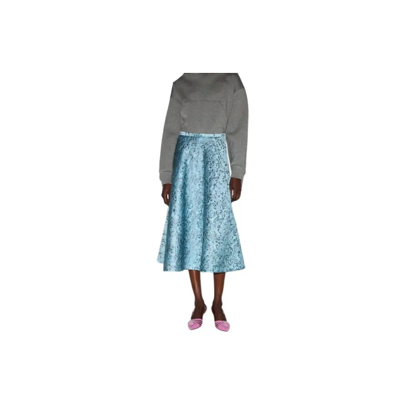 GUCCI Butterflies Brocade Midi Skirt-2