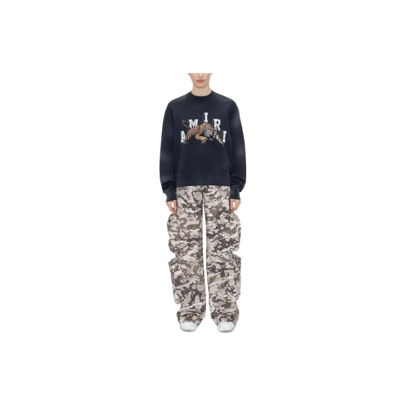 AMIRI Vintage Tiger Crewneck 'Black'-1