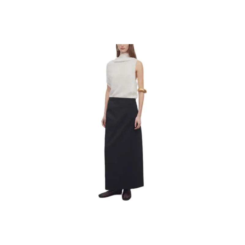 THE ROW Voice Maxi Apron Skirt-2