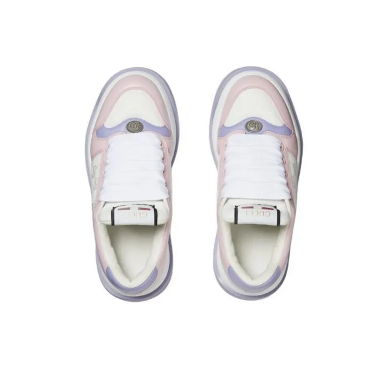 GUCCI Screener Low Top Skateboard Shoes Women's Pink-3