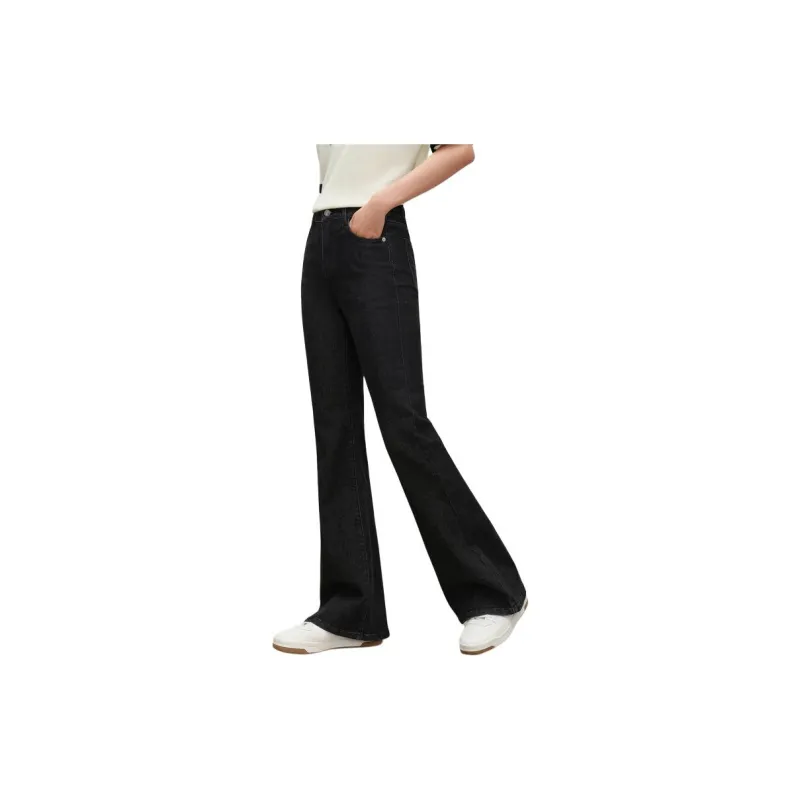 JZ. ANNAKRO Jeans Women's Plain Black-3