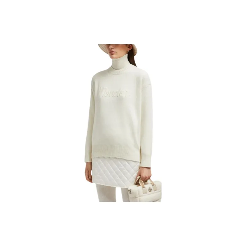 Moncler Logo Embroidered Crewneck Jumper-4