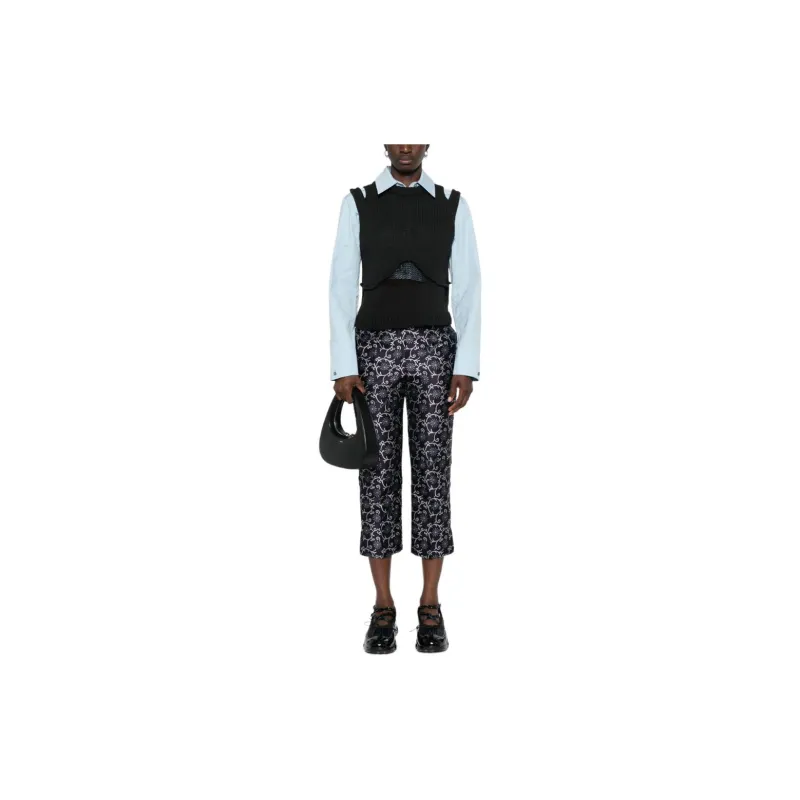 KENZO Marguerite Jacquard Cropped Trousers-2