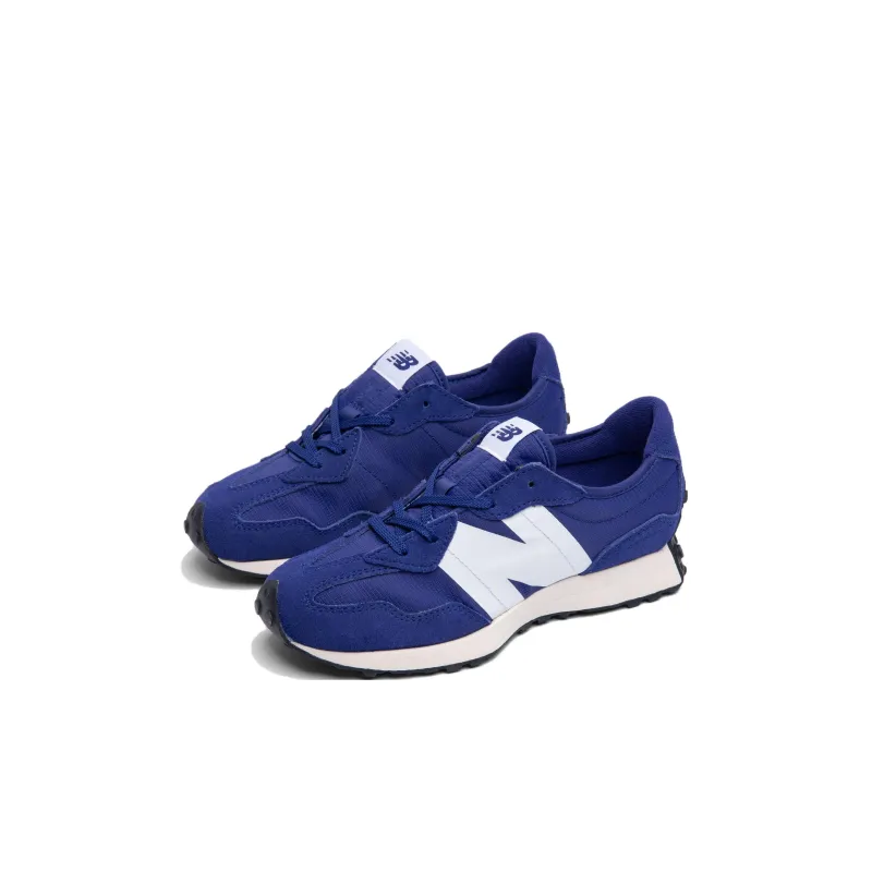 New Balance NB 327 Slip Resistant Anti Kick Cushioning Low Top Kids' Running Shoes Blue White Kids'-1