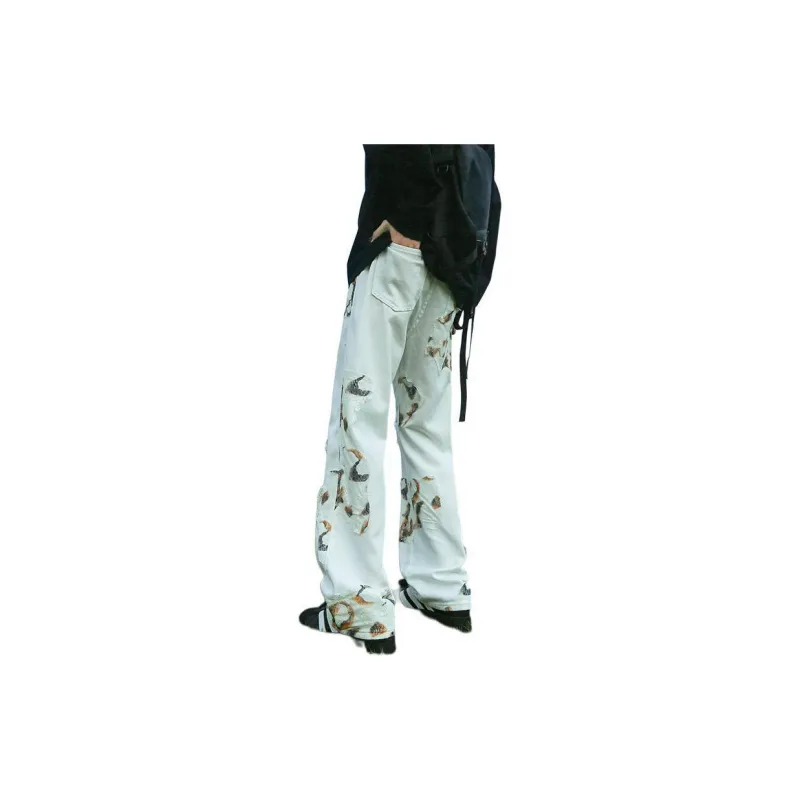 WELTER EXPERIMENT Jeans Unisex White-6