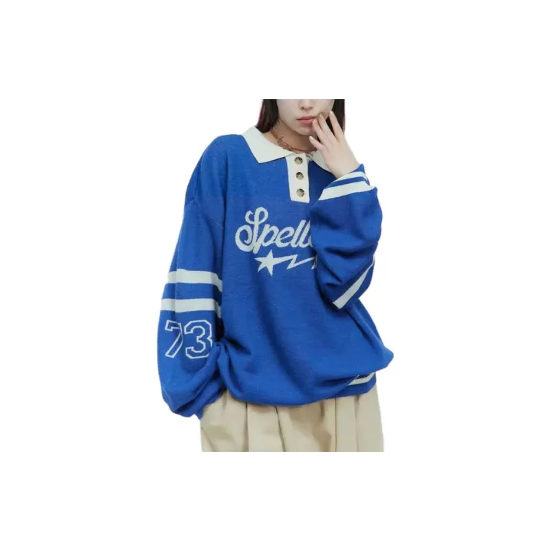 Spelledit Sweaters Women's Blue-7
