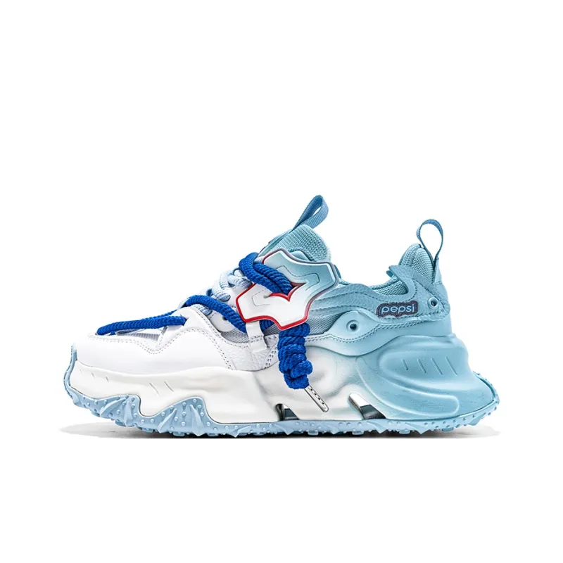 Pepsi Jelly Color Series Cushioned Slip-Resistant Abrasion-Resistant Low-Top Chunky Sneakers Unisex Exclusive Box-43