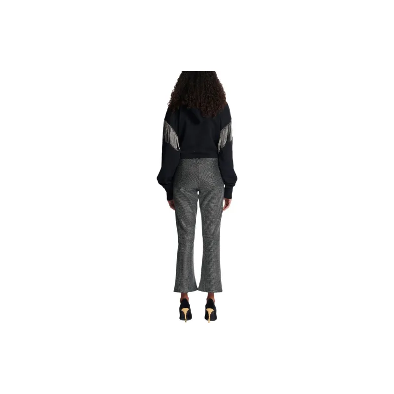 BALMAIN Rhinestone embellished Bootcut Jeans-2