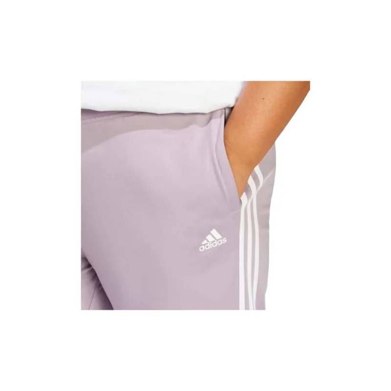 Adidas Essentials Warm-Up Slim Tapered 3-Stripes Track Pants$12 Casual Pants Women's Prunus White-3