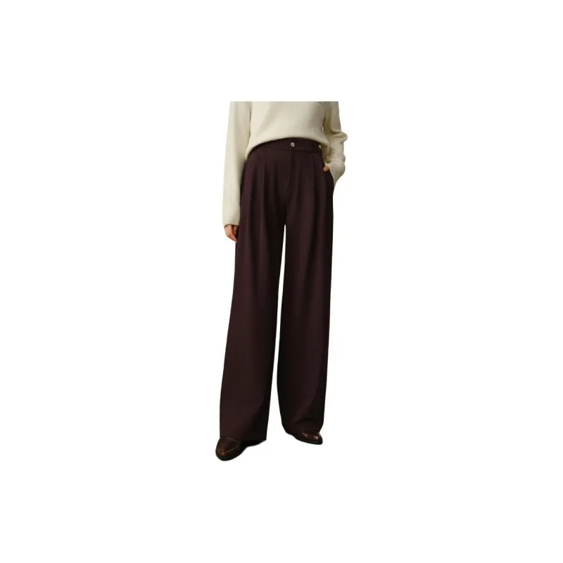 JZ. ANNAKRO Casual Pants Women's Burgundy-1