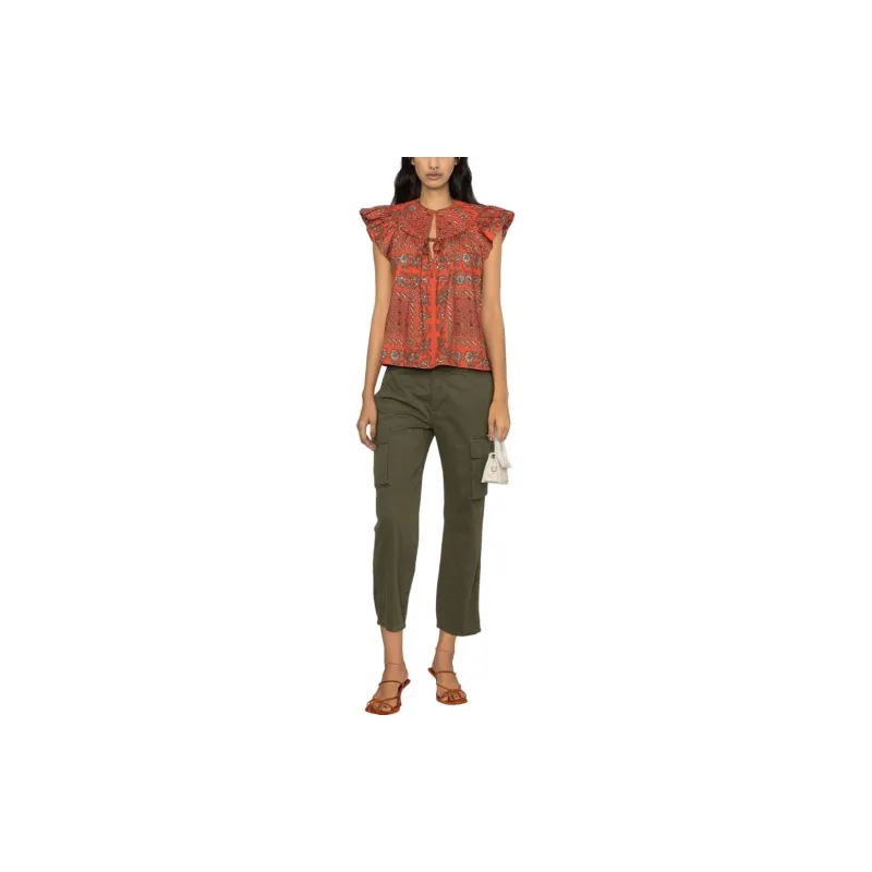 Ulla Johnson Kosta Graphic-print Cotton Blouse-1