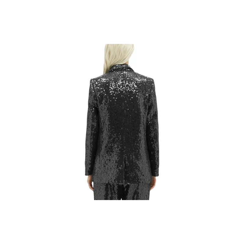 MSGM Sequin embellished Single breasted Blazer-3