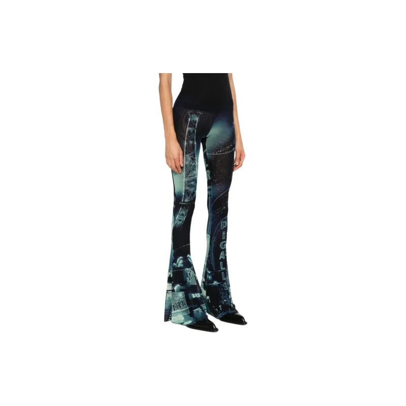 Jean Paul Gaultier Mesh Flare Trouser 'Pigalle'-3