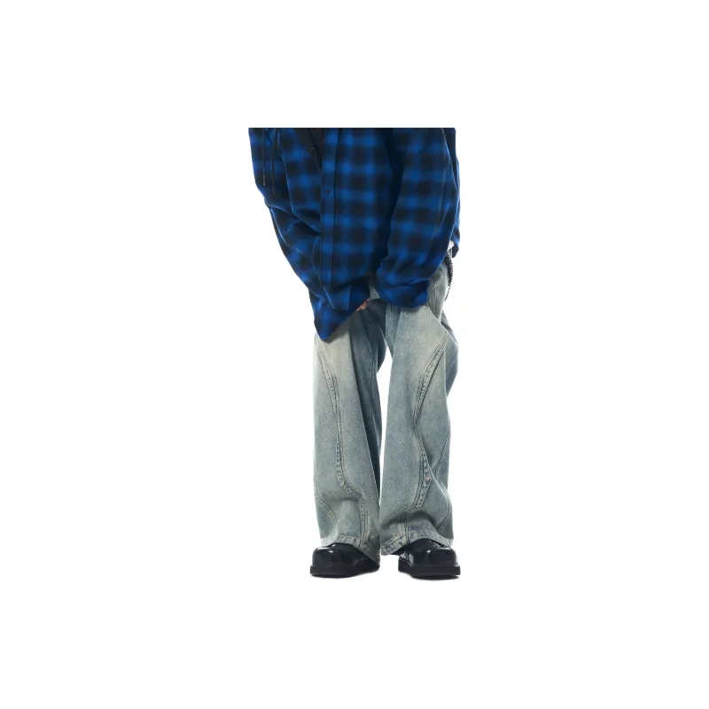 JHYQ Jeans Unisex Blue-5