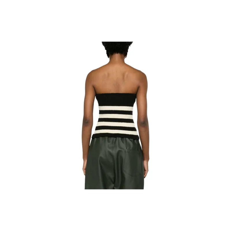 NANUSHKA SS24 Strapless Top Women's White-2