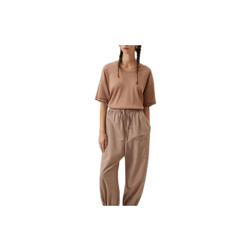Lemaire T Shirts Women's Light Brown-1