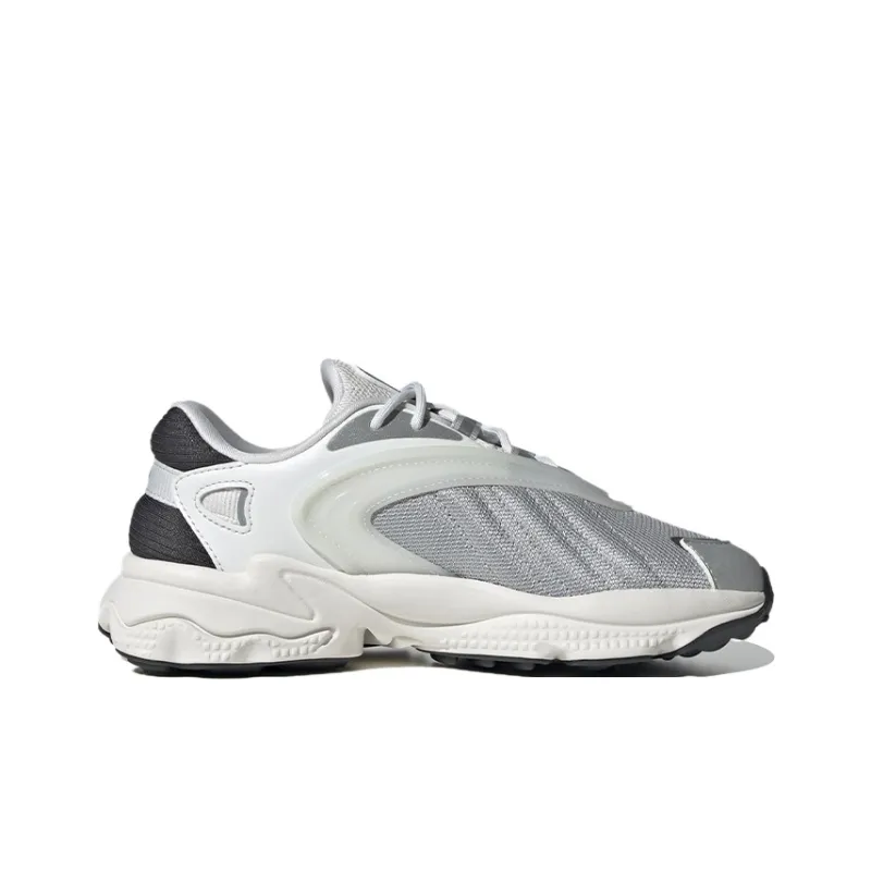 Adidas Originals Oztral Breathable Low Top Sports Casual Shoes White Silver Teenagers-1