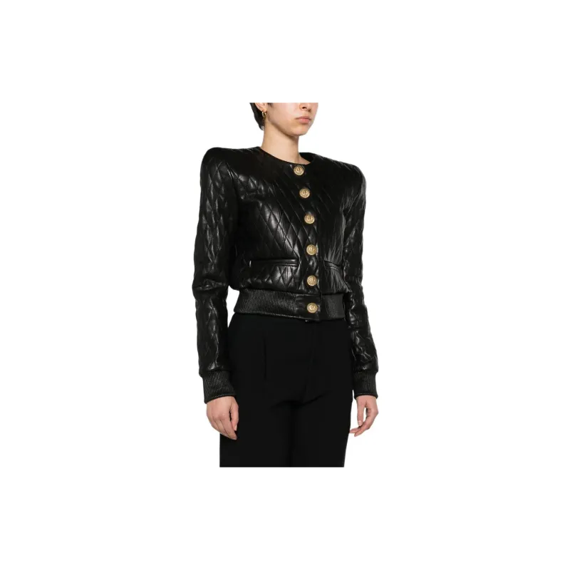 BALMAIN Jackets Coats Women's Black-2
