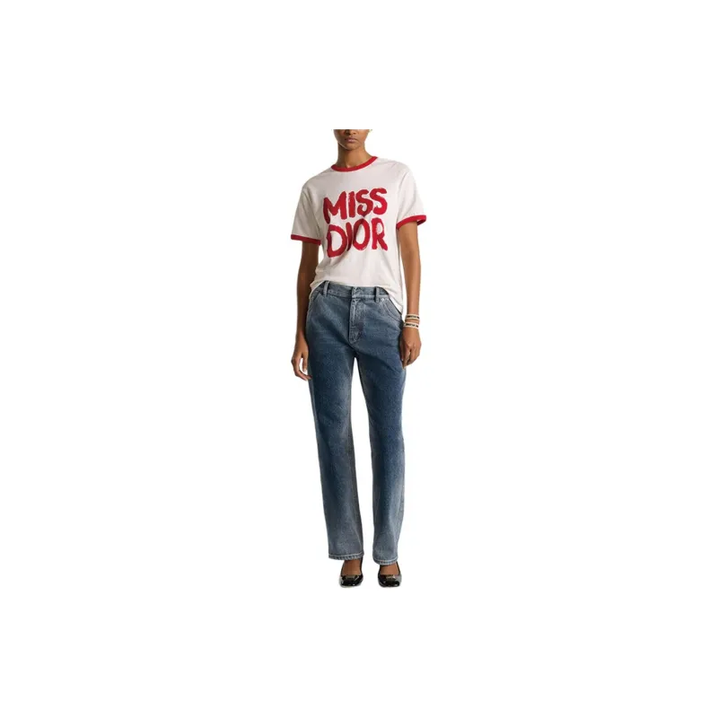 DIOR T Shirts Women's Red-2