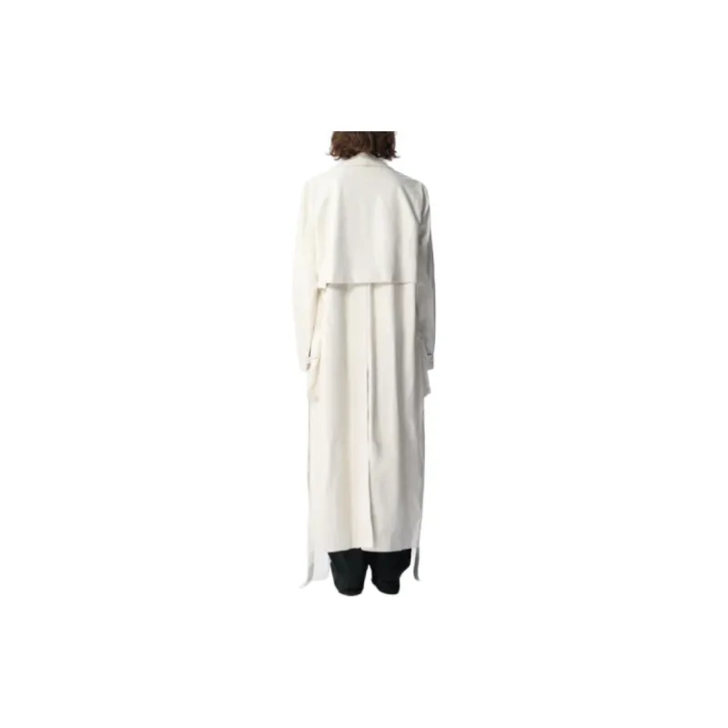 Ann Demeulemeester Ilda Long Trench Coat Trench Coat Women's White-2