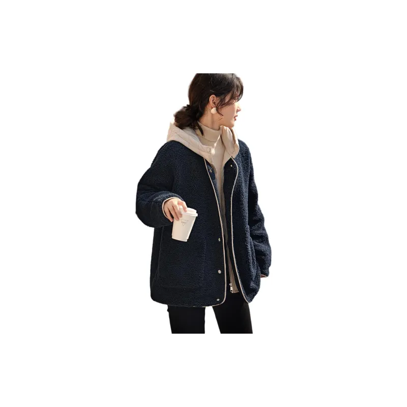 XWI Puffer Jacket Women's Navy Blue-3