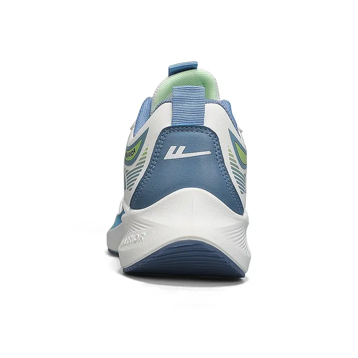 WARRIOR Running Shoes Men Low Top White Green/Black/Light Green-5