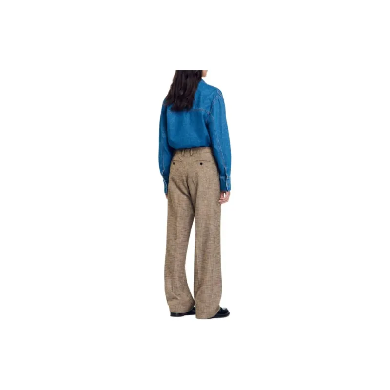 Sandro Houndstooth pattern Trousers-2