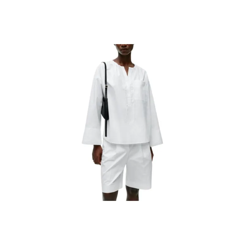 ARKET Drop Shoulder Sleeve T Shirt Women's White-4