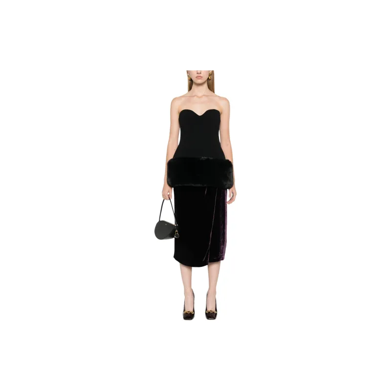 Blumarine Velvet Midi Skirt-1