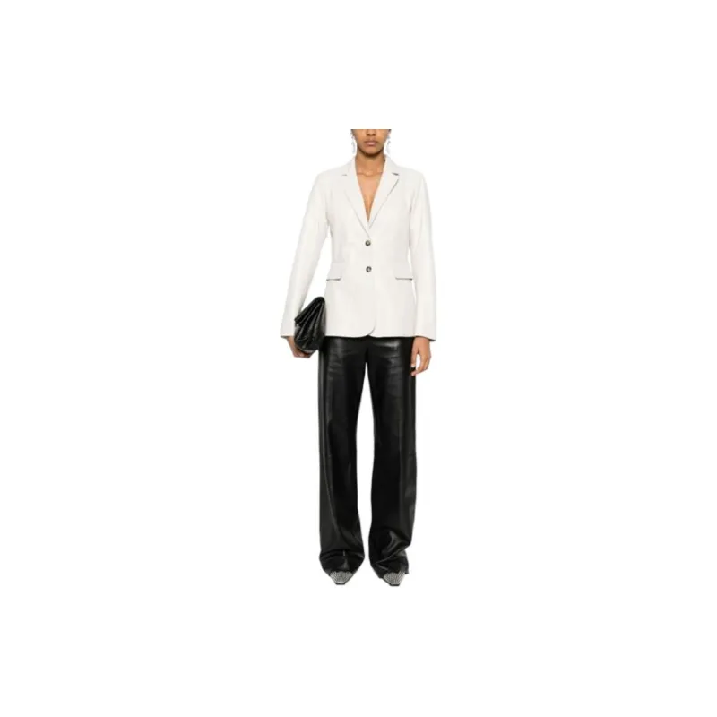DESA 1972 Split-cuffs Leather Blazer-1