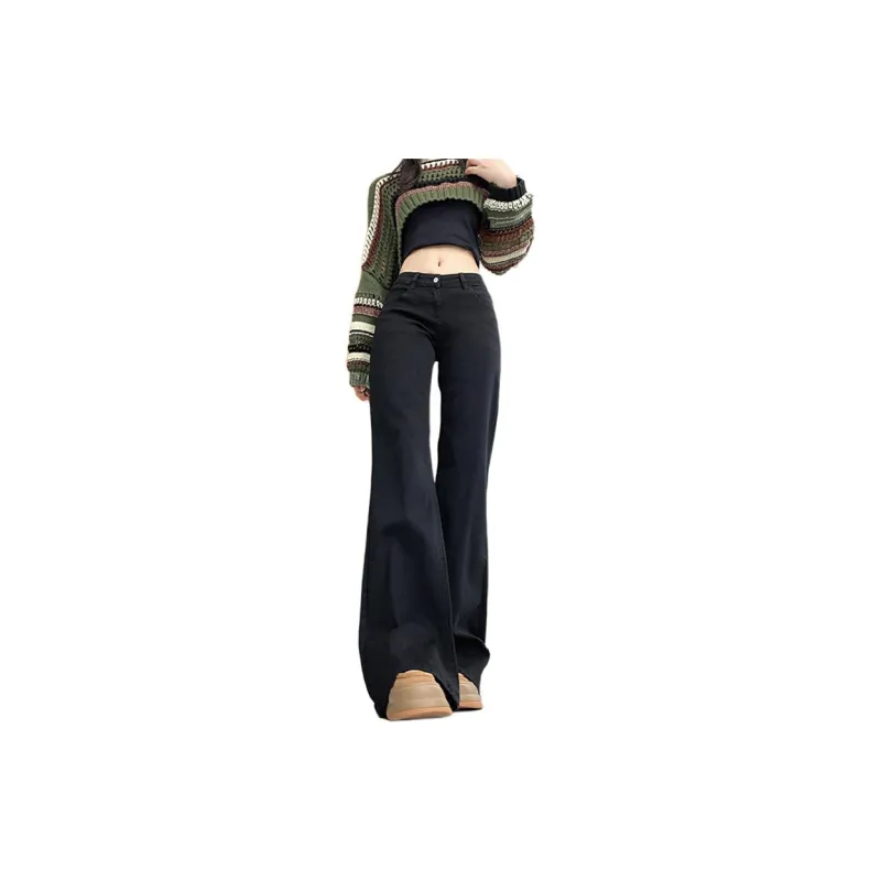 Concubine Zhu Jeans Women's Black-5