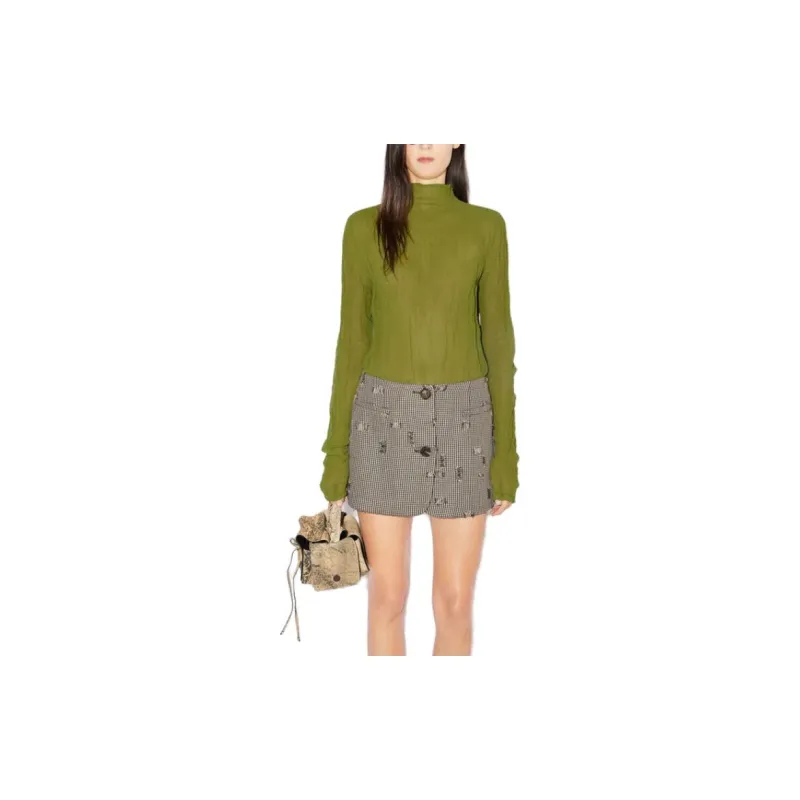 Acne Studios T Shirts Women's Seaweed Green-1