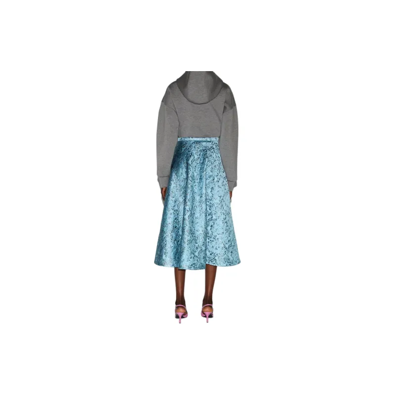 GUCCI Butterflies Brocade Midi Skirt-3