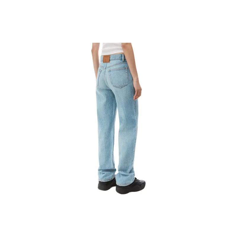 Alexander Wang Mid Rise Straight Leg Jeans-4